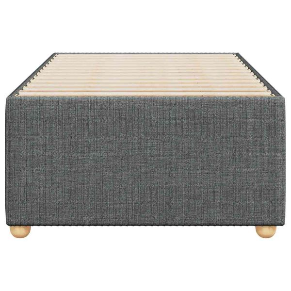 vidaXL Posteljni okvir brez vzmetnice temno siv 90x190 cm blago