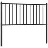 vidaXL Kovinsko nadomestno vzglavje črno 100 cm