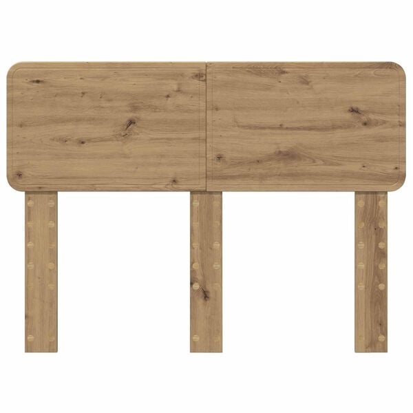 vidaXL Vzglavje z vzglavjem Umetni hrast 120 cm Konstruiran les