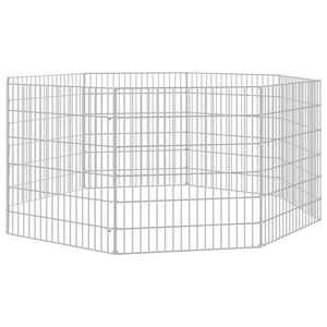 vidaXL Ograda za živali na prostem z 8 paneli 54x60 cm železo