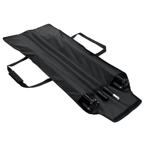 vidaXL Podporni sistem za ozadje 300 x 300 cm črne barve