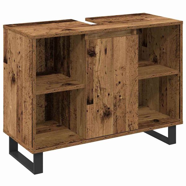 vidaXL Komplet pohi&scaron;tva za kopalnico 3 pcs Rjava Konstruiran les