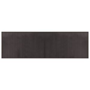 vidaXL Preproga pravokotna temno rjava 60x200 cm bambus