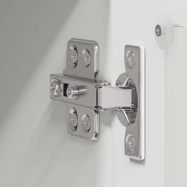 vidaXL Stenska kuhinjska omarica s polico 2 pcs Visok sijaj bela