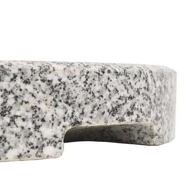 vidaXL Podstavek za senčnik granit okrogel 20 kg