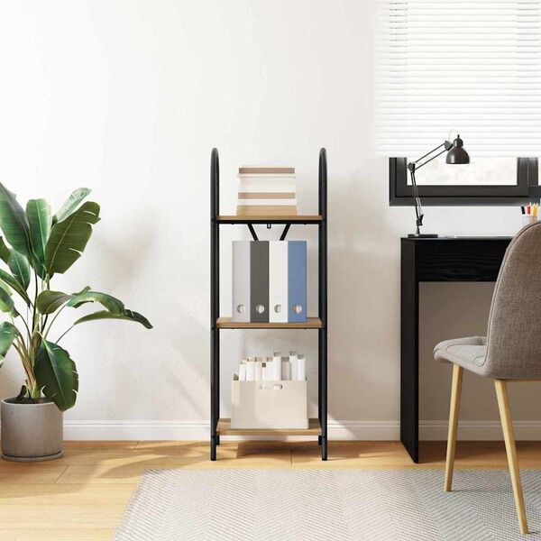 vidaXL Knjižna polica Umetni hrast 40 x 30 x 109 cm Konstruiran les