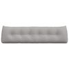 vidaXL Poglavni vzglavnik Oblačno siva 180 x 24 x 50 cm blago