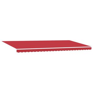 vidaXL Nadomestno platno za tendo Rdeča 580 x 345 cm Poliester