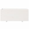 vidaXL Vrtno cvetlično korito belo 110x40x49,5 cm trdna borovina