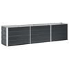 vidaXL Visoka greda pocinkano jeklo 240x40x45 cm antracitna