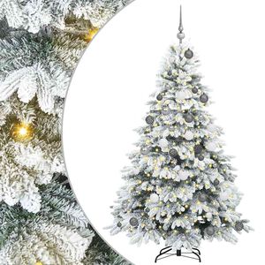 vidaXL Umestno božično drevo med 300 LED Bela 180 cm PE in PVC