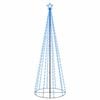 vidaXL Novoletna jelka stožec 310 modrih LED lučk 100x300 cm