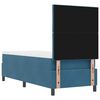 vidaXL Postelja z vzmetnico z vzmetnico Temno modra 80 x 200 cm blago