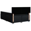 vidaXL Box spring postelja z vzmetnico črna 160x200 cm blago