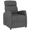 vidaXL Električni naslanjač temno sivo blago