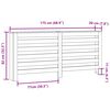 vidaXL Pokrov za radiator bel 175x20x82 cm inženirski les