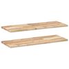 vidaXL Viseče police 2 kosa 100x30x2 cm neobdelan masiven les akacije