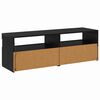 vidaXL TV omarica 2 pcs Črna Orehovina 60 x 35 x 40 cm Konstruiran les