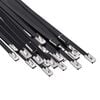 vidaXL Vezalke za kabel 25 kos 4,6 x 200 mm Črna