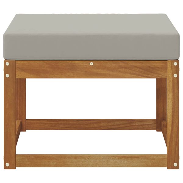 vidaXL Zunanji puf Masiven les akacije Naravna