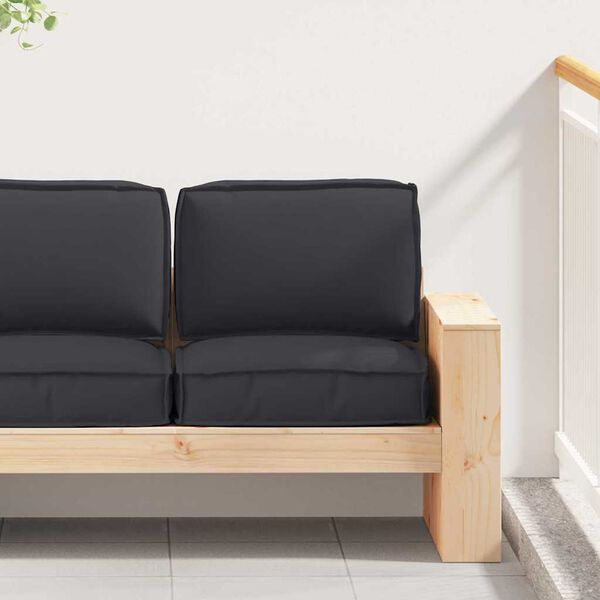 vidaXL Set blazin za palete 2 pcs Črna Oxford tkanina