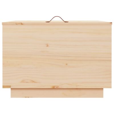 vidaXL Škatle za shranjevanje s pokrovi 3 kosi trdna borovina