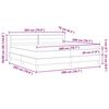 vidaXL Postelja z vzmetnico z vzmetnico Temno rjava 200 x 200 cm blago