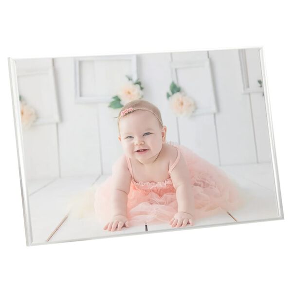 vidaXL Foto okvirji 5 kosov namizni srebrni 21x29,7 cm MDF