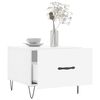 vidaXL Klubska mizica 2 kosa visok sijaj bela 50x50x40 cm inžen. les