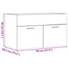 vidaXL Omarica za umivalnik artisan hrast 80x38,5x46 cm inž. les