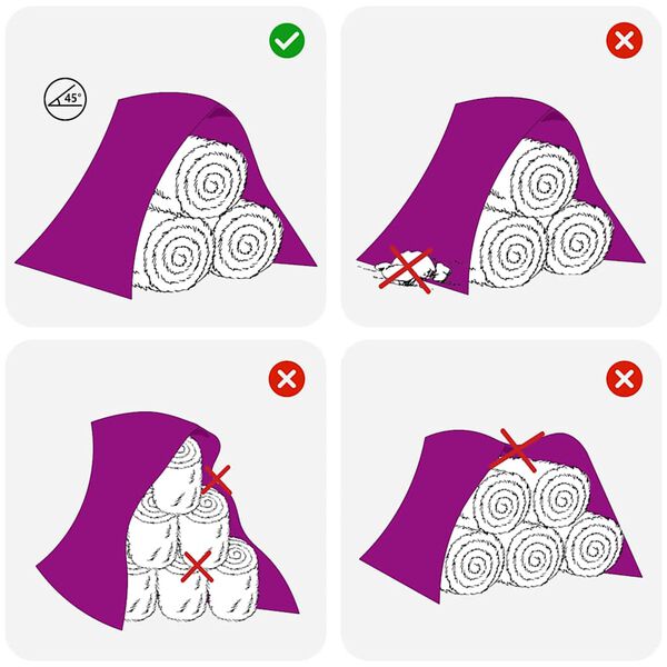 vidaXL Prevleka za seno 10,4x12,5 m 140 g/m&sup2; Polipropilen