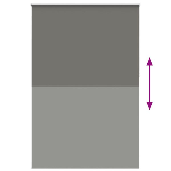 vidaXL Roleta Blackout siv 160x210 cm &Scaron;irina tkanine 156,6 cm