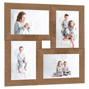 vidaXL Foto okvir za 4x(10x15 cm) fotografije svetlo rjav MDF