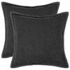 vidaXL Prevleka za blazino 2 kos HOUTEN Temno siva 40 x 40 cm Boucl&eacute;