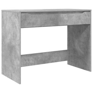 vidaXL Miza s predalom Beton Siva 100 x 50 x 78 cm Konstruirano leseno