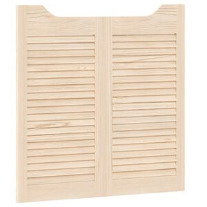 vidaXL Vrata na hod 2 kos 80 x 40 cm Trdna borovina Naravna