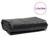 vidaXL Ponjava antracit 1,5x10 m 650 g/m²