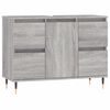 vidaXL Kopalni&scaron;ka omarica siva sonoma 80x33x60 cm inženirski les
