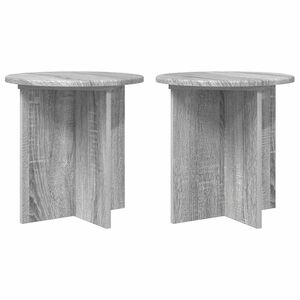 vidaXL Stojalo za rastline 2 kos Siva Sonoma 40 x 40 x 40 cm