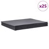 vidaXL Vpojne blazinice za olje 25 kosov sive 40x50 cm