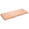 vidaXL Kopalni&scaron;ki pult svetlo rjav 120x50x(2-6) cm obdelan trden les