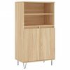 vidaXL Visoka omara sonoma hrast 60x36x110 cm inženirski les