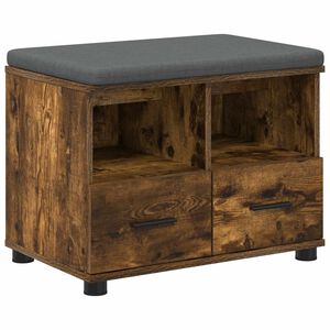 vidaXL Haldna klop Dimljeni Hrast 60 x 38 x 46 cm