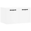 vidaXL Stenska omarica bela 60x36,5x35 cm inženirski les