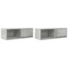 vidaXL TV omarica 2 kosa betonsko siva 80x31x25,5 cm inženirski les