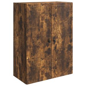 vidaXL Omara za steno Dimljen hrast 66 x 34,5 x 90 cm Inženirski les
