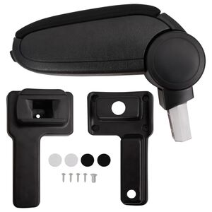 vidaXL Avtomobilski naslon za roke črn 14,5x32x(27-46) cm ABS