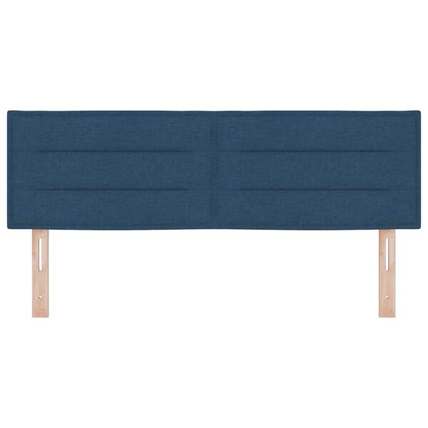 vidaXL Vzglavje z vzglavjem Modra 144 cm Umjetno usnje