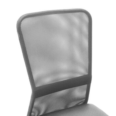 vidaXL Pisarniški stol siv 44x52x100 cm mrežasto blago