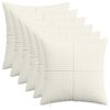 vidaXL Prevleka za blazino 6 kos ALMELO Krem 40 x 40 cm korduroy
